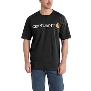 Carhartt Men's Black Short Sleeve Graphic T-Shirt Original Fit Size M